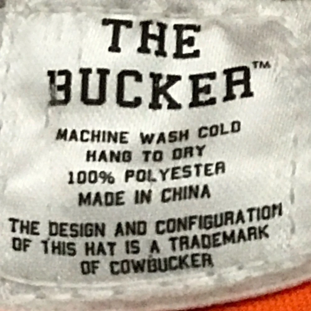 CowBucker for Denver Broncos Adjustable SnapBack Bronco Nation Mesh Bucker Hat
